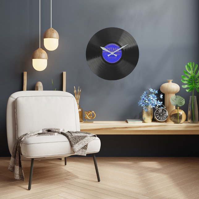 Horloge murale Vintage personnalisée 78 (Créateur téléchargé)