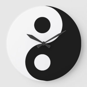 Horloge murale Yin Yang
