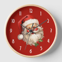Noël de style rétro Holly Jolly Santa Claus