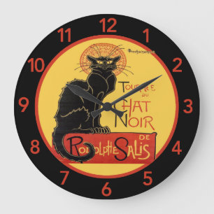Horloge Noir de conversation grande