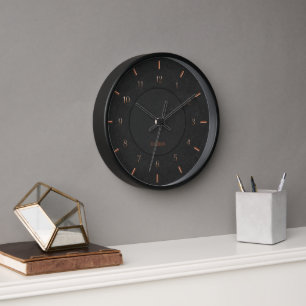 Horloge Noir Moderne Faux