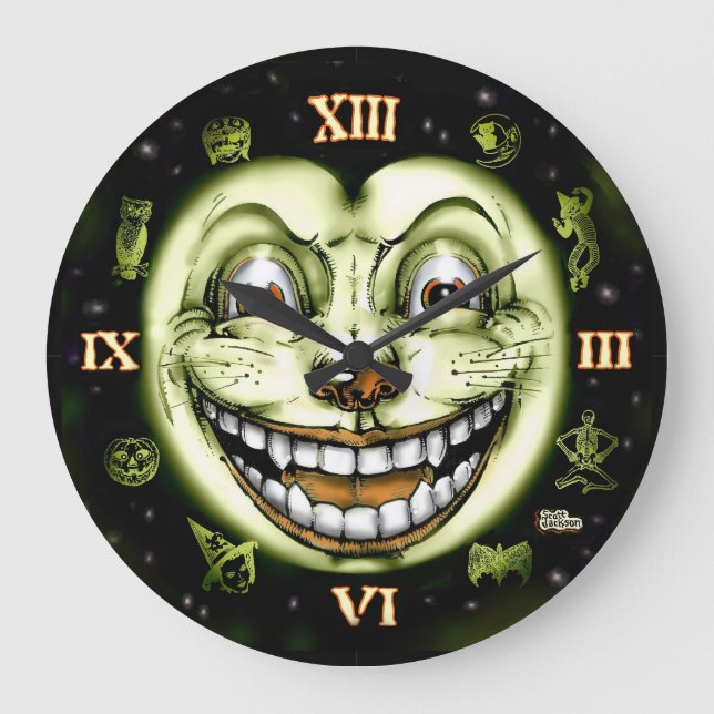 Horloge noire 13 Halloween (Recto)