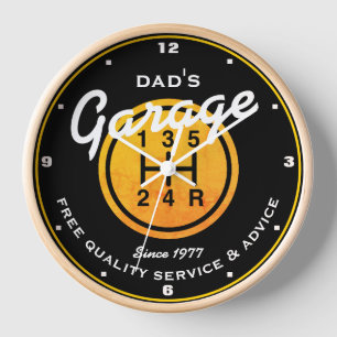 Horloge Nom de père ou tout autre nom Garage Gold Sports S