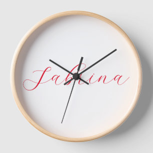 Horloge Nom d'écriture professionnelle classique personnal