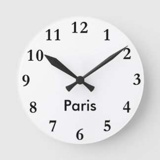 Horloge nommée de ville