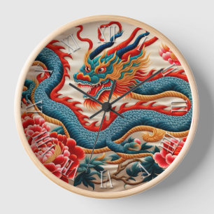 Horloge Nouvel An Chinois Dragon Zodiaque Anniversaire EmW