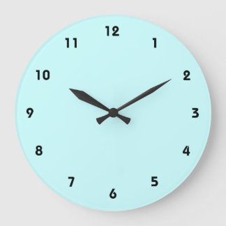 horloge numérique claire avec arrière - plan bleu