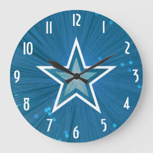 Horloge 'Numéros' Blue Star