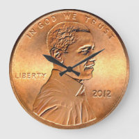 Horloge Obama Penny 2012