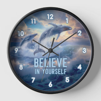 Horloge Océan Baleines Paysage marin Nature Coucher de sol