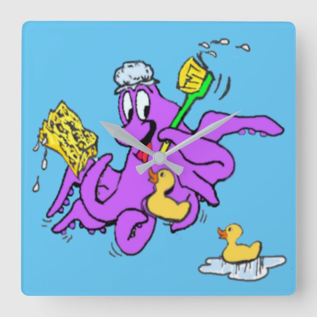 Horloge octopique de la salle de bain (Recto)