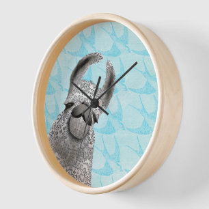 Horloge Oiseau bleu Moma Llama