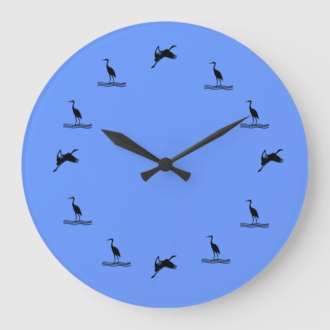 Horloge - Oiseaux aquatiques (Recto)