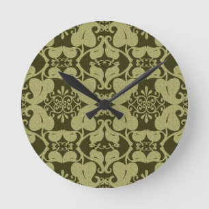 Horloge Olive Vert Orné