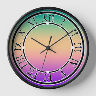Horloge Ombre , multicolore