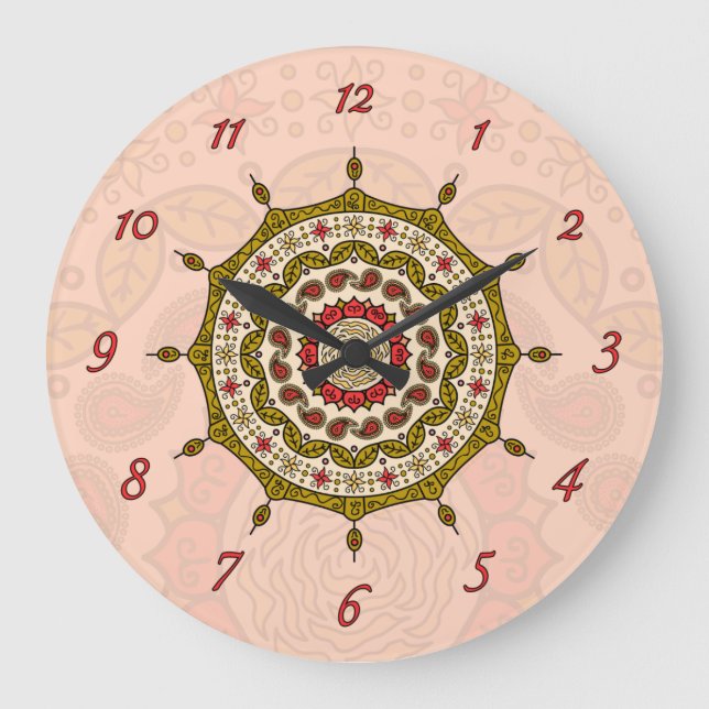 Horloge Or Imaginaire Mehndi (Recto)