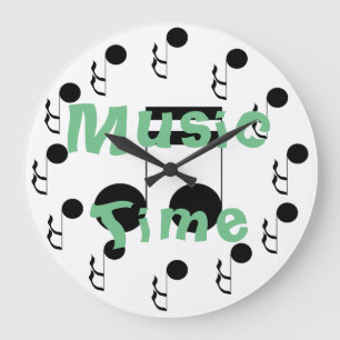 Horloge orientée musicale de décor de temps de