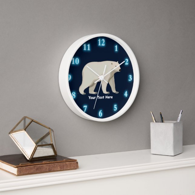 Horloge Ours polaire mou (Bureau)