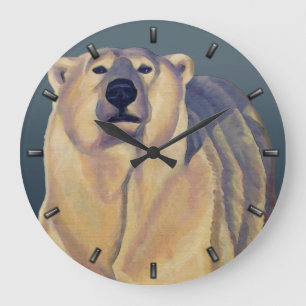 Horloge Ours Polaire Ours Ours Art Mur Horloges Dé