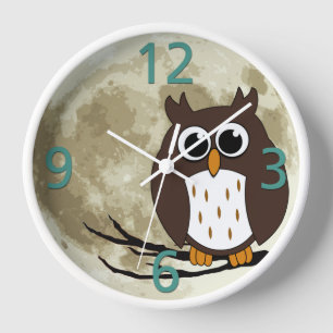 Horloge Owl clock