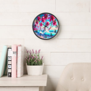 Horloge Palmiers