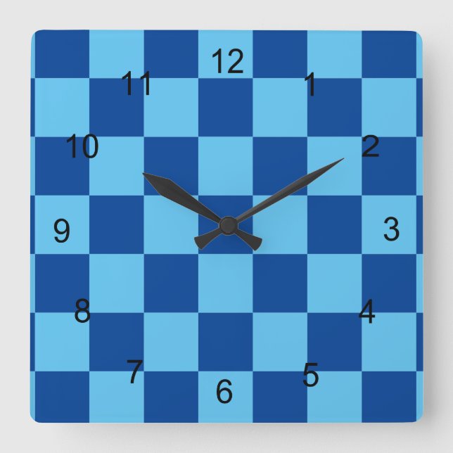Horloge - Panneau de contrôle bleu (Recto)