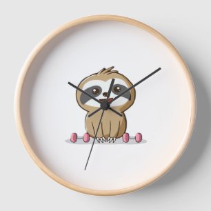 Horloge Paresseux Chibi Mignon Entraînement � Animal de Gy