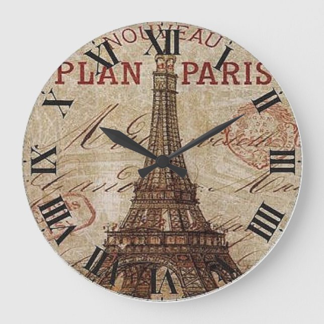 Horloge Partout Acrylique Paris (Recto)