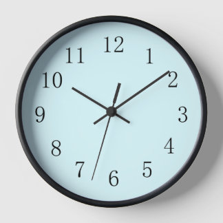Horloge Pastel Baby Blue Cuisine cadenas