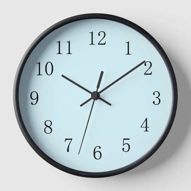Horloge Pastel Baby Blue Cuisine cadenas (Recto)