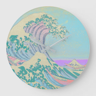 Horloge pastel Grande Vague
