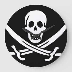 Horloge Paul McGehee "Le drapeau pirate de Calico