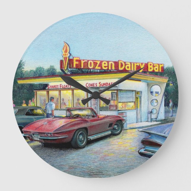 Horloge Paul McGehee "Nuits d'été" (Recto)