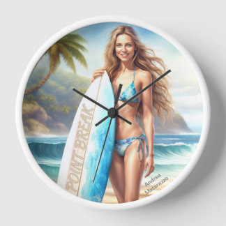 Horloge Pause du point d'action fille