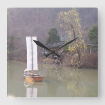 horloge paysage coréen