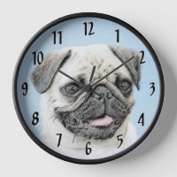 Peinture de carlin - Joli art original de chien