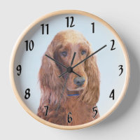 Peinture de Setter Irlandais - Art Original de Chi