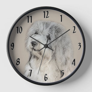 Horloge Peinture Havanaise (Gold Sable) - Art Chien origin