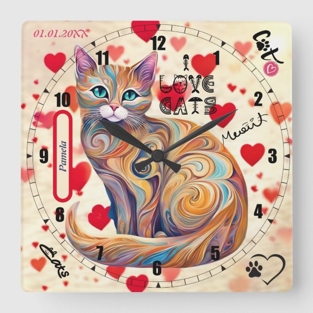 Horloge Personnalisable Pour Enfants (Recto)