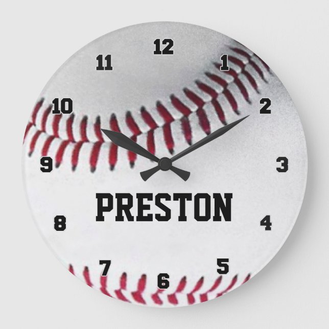 Horloge personnalisée de base-ball (Recto)