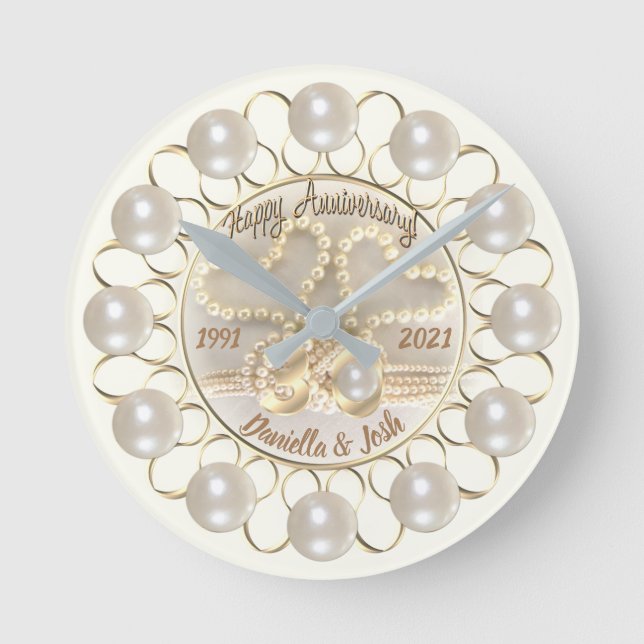 Horloge personnalisée du 30e anniversaire du Maria (Recto)
