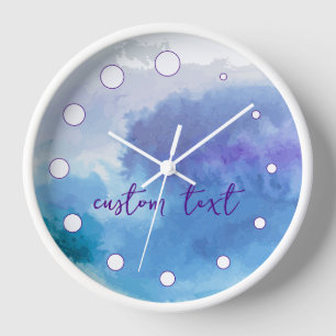 Horloge personnalisée en texte personnalisé avec p