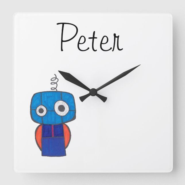 Horloge personnalisée pour des enfants - thème de (Recto)