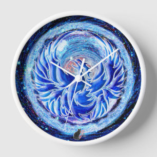 Horloge Phoenix bleu