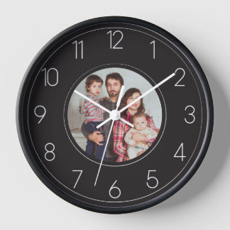Horloge Photo Custom Family Personalized Wall Clock