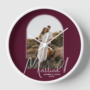 Horloge Photo d'arche de mariage bordeaux