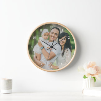 Horloge Photo de Custom Family