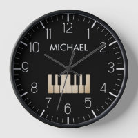 Piano Clavier Personnalisé Musicien Noir