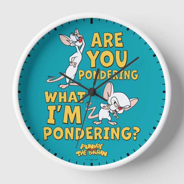 Horloge Pinky et le cerveau | Vous Pensez ? (Recto)