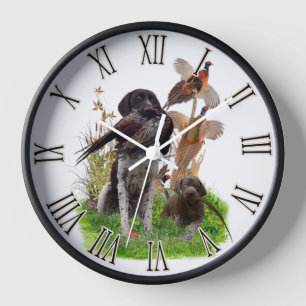 Horloge Pointeur à poils courts allemand
